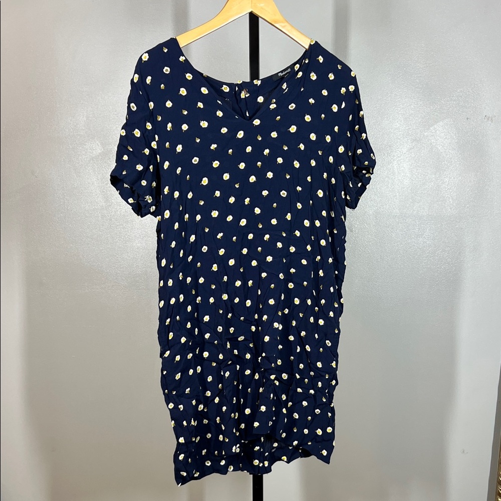 Madewell Navy Floral Dress